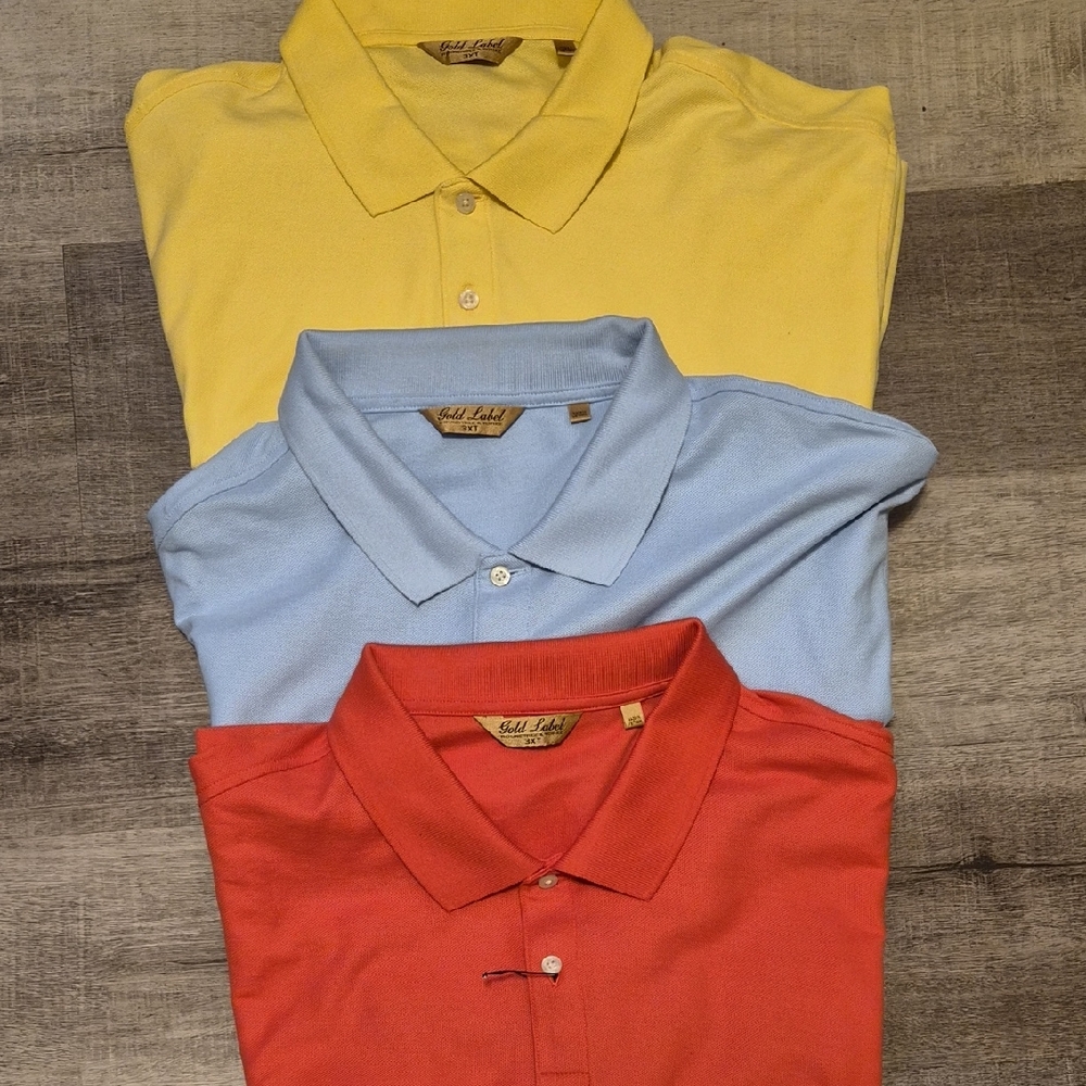 Men's Polo Shirt - Yellow, Blue, Red